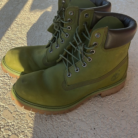 toe timberland shoes green color